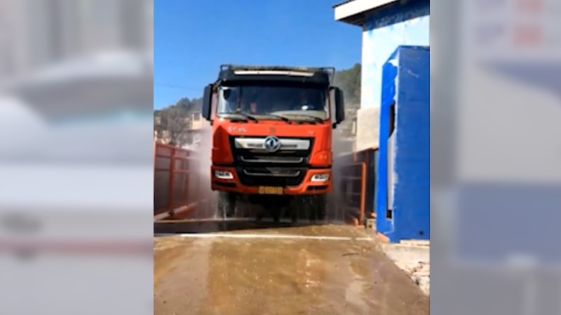 Equipo de lavado para vehículos industriales (130 toneladas)