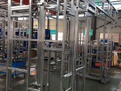 Marco/estructura de acero galvanizado por inmersión en caliente (sin soldaduras)